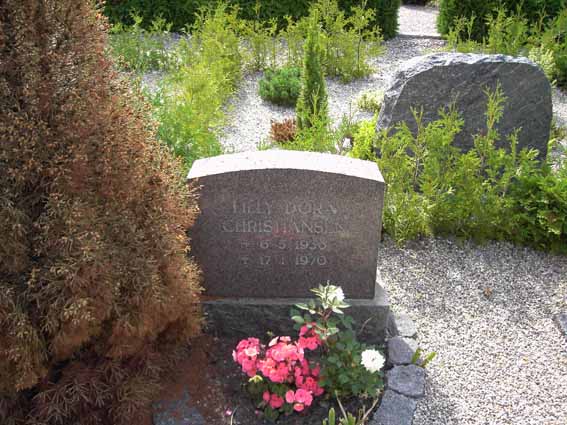 Billede af gravsten på Ho Kirkegård