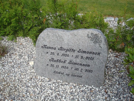Billede af gravsten på Ilderhede Kirkegård