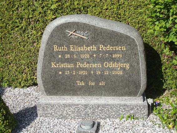 Billede af gravsten på Vildbjerg Kirkegårde